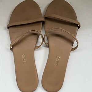 TKEES Women's Brown Minimalist Sandals